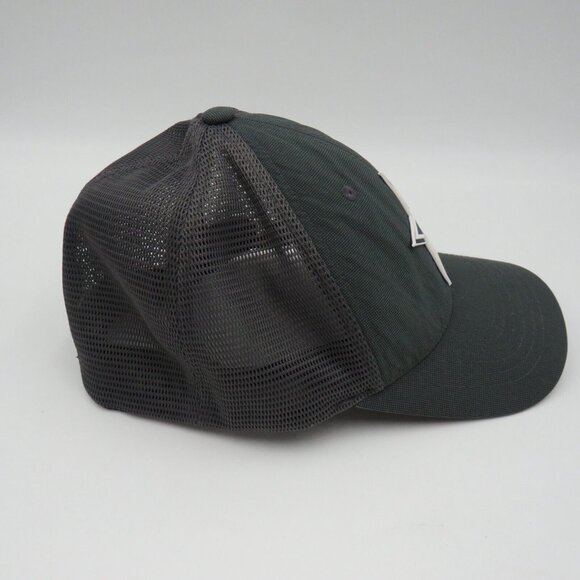 Dallas Cowboys Hat NFL Football Stretch Flex Fit Cap Gray Blue Rubber Logo Patch - Picture 2 of 12